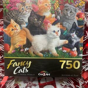 Fancy Cats Puzzle - Colorful Kitten Design